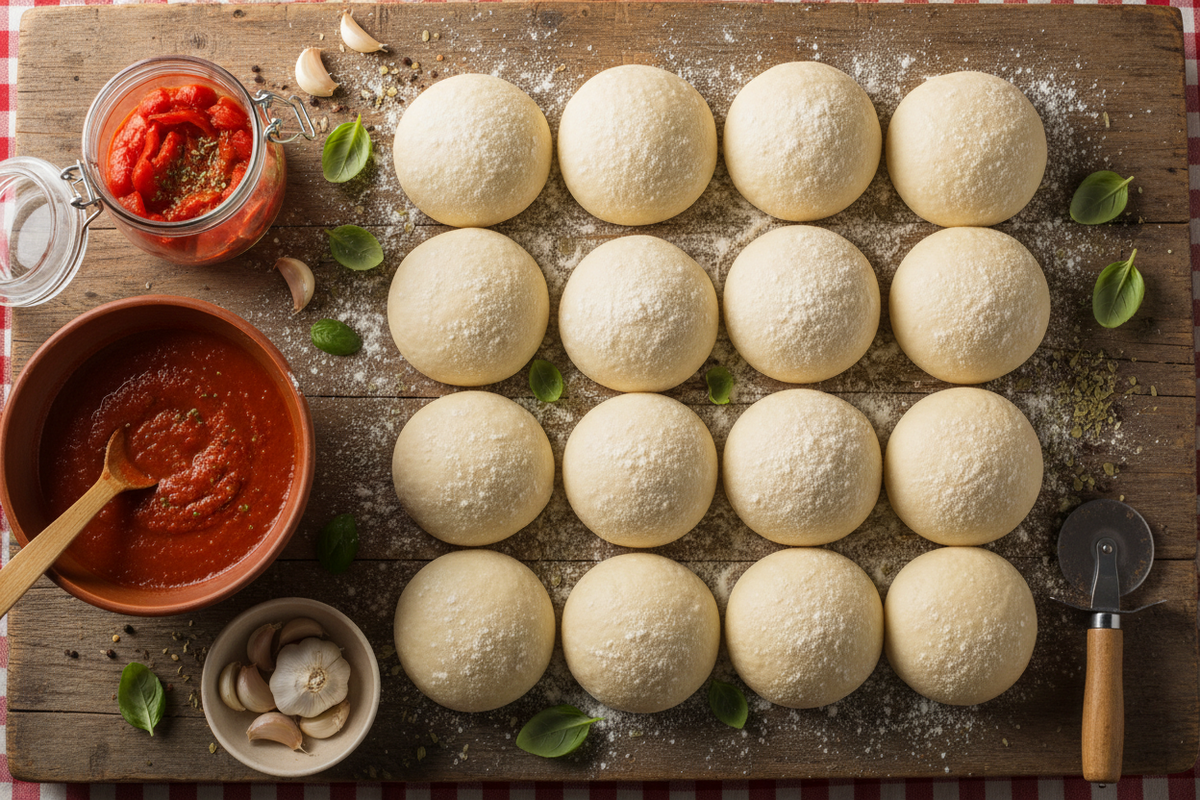 16 pizza doughs